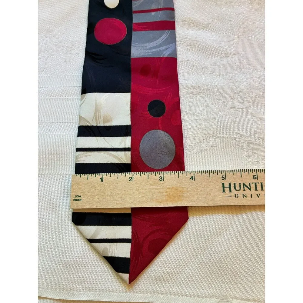 VTG Fratelli Moda Men's Silk Necktie Handmade in Italy Geometric  Sku9GG